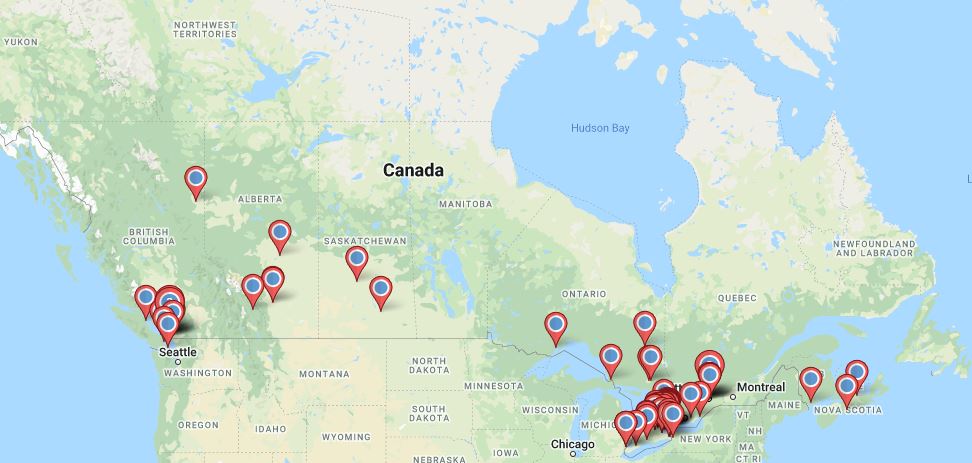 OCMS map of clients