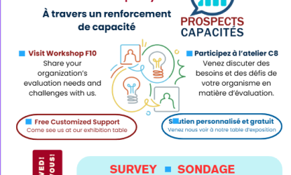 Help us understand the settlement sectors needs on evaluation / Aidez-nous à mieux cerner les besoins du secteur d’établissement