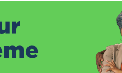 Photo incluant une homme et une femme noir ainsi que le titre: Fonds pour l'écosystème