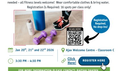 Wellness Exercise Classes – January 2026 Flyer
