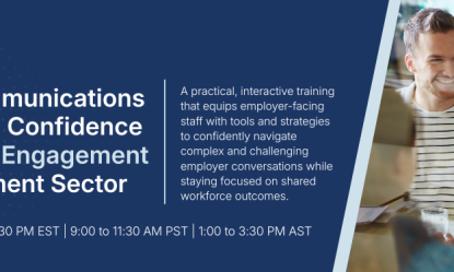 Webinar on Managing Employer Conversations in the Settlement Sector