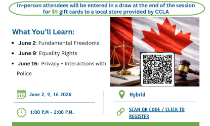 KNOW YOUR RIGHTS IN CANADA INFORMATION SESSION