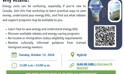 Energy Savings Workshop for Newcomers