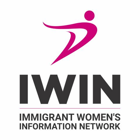 Black text on a white background reading IWIN Immigrant Women's Information Network