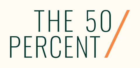 "the 50 percent" logo