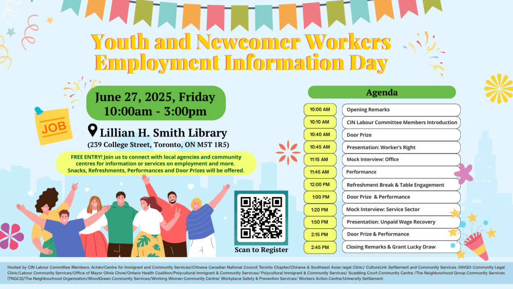 Youth and Newcomer Workers Employment Information Day