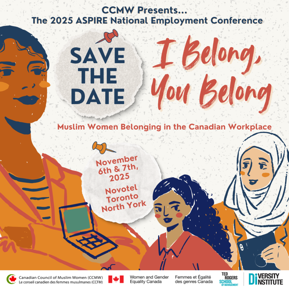 flyer showing event details, which include address and date for the I Belong, You Belong employment conference.