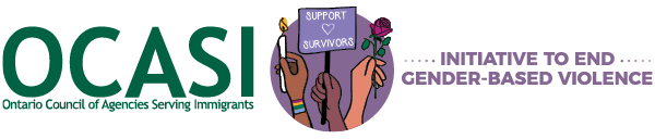 OCASI's initiative to end gender based violence logo