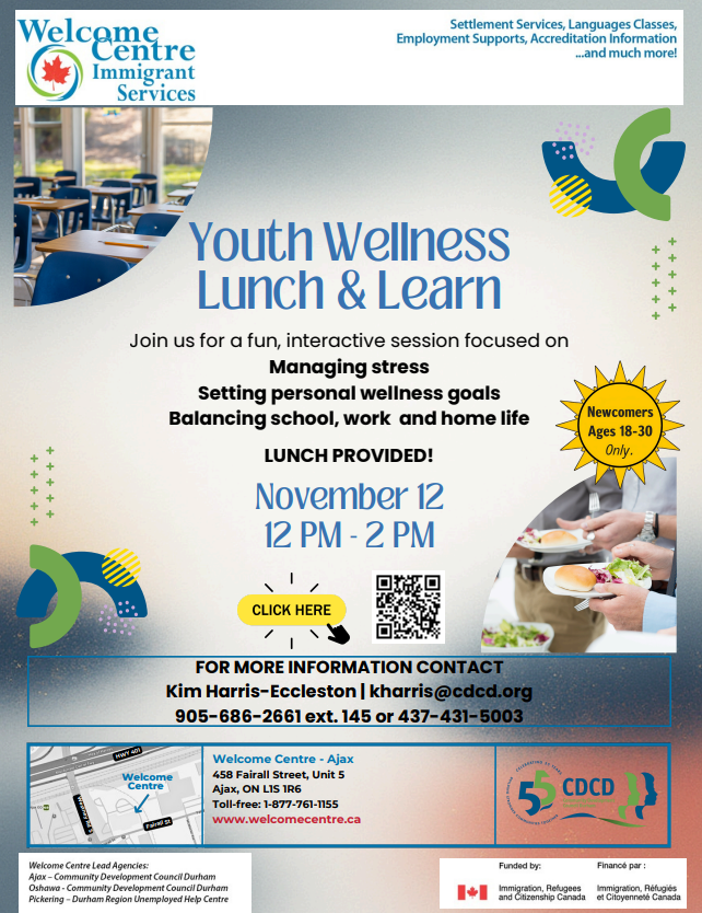 Join us for a fun, interactive session focused on:  Managing stress  Setting personal wellness goals  Balancing school, work and home life  LUNCH PROVIDED!