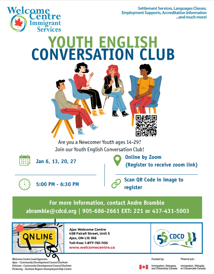 Youth English Conversation Club Flyer