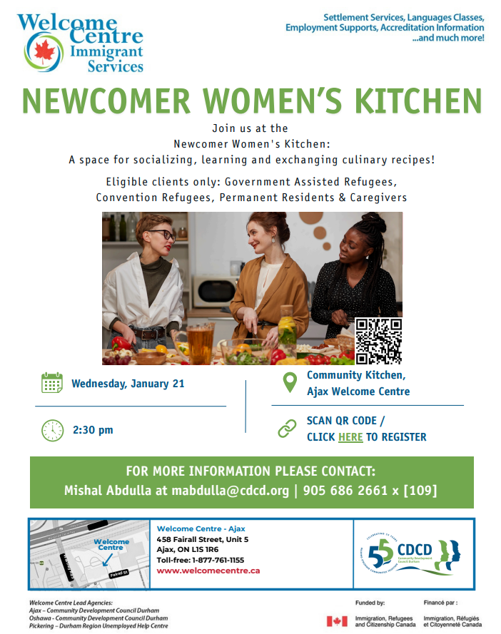 Newcomer Women's Kitchen Flyer
