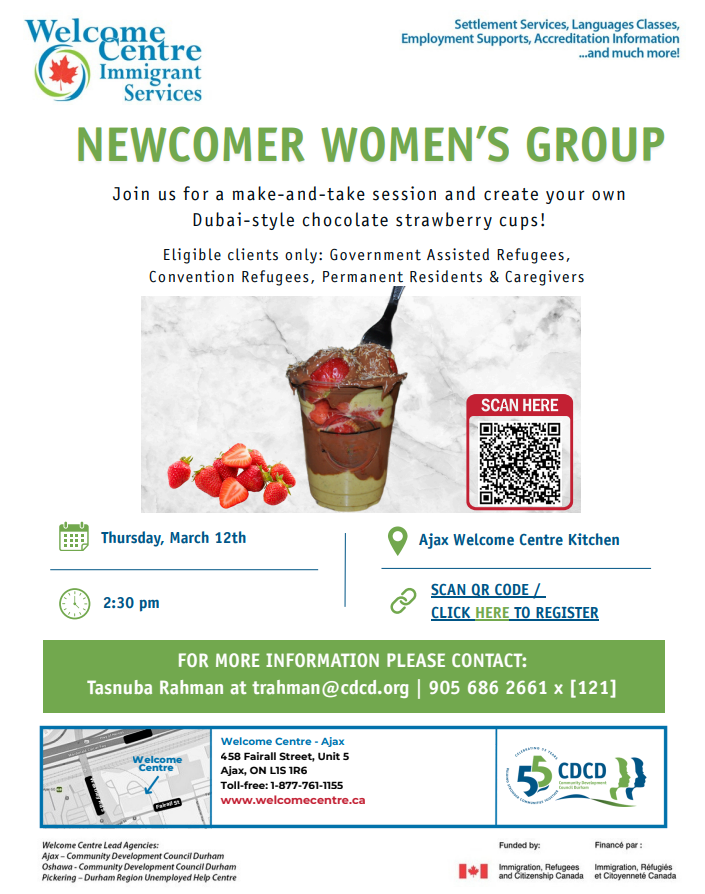 Newcomer Women's Group Flyer