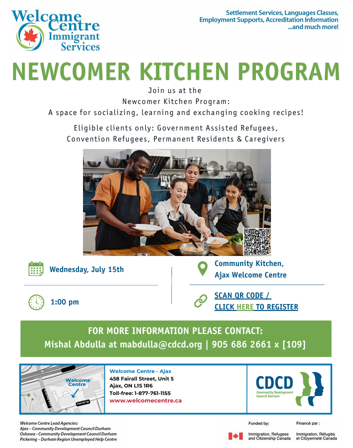 NEWCOMER KITCHEN PROGRAM