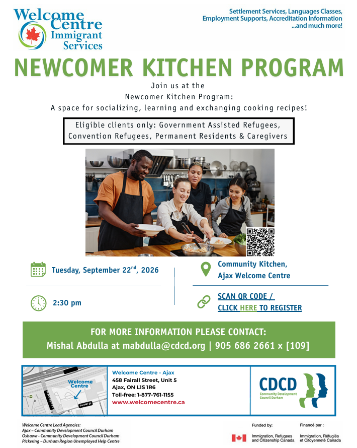 NEWCOMER KITCHEN PROGRAM