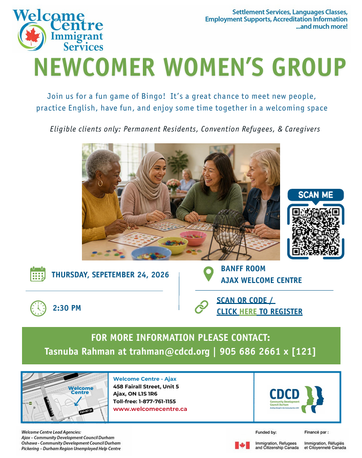 NEWCOMER WOMEN’S GROUP